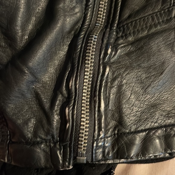 Free People vegan leather jacket size 0 - Picture 12 of 14